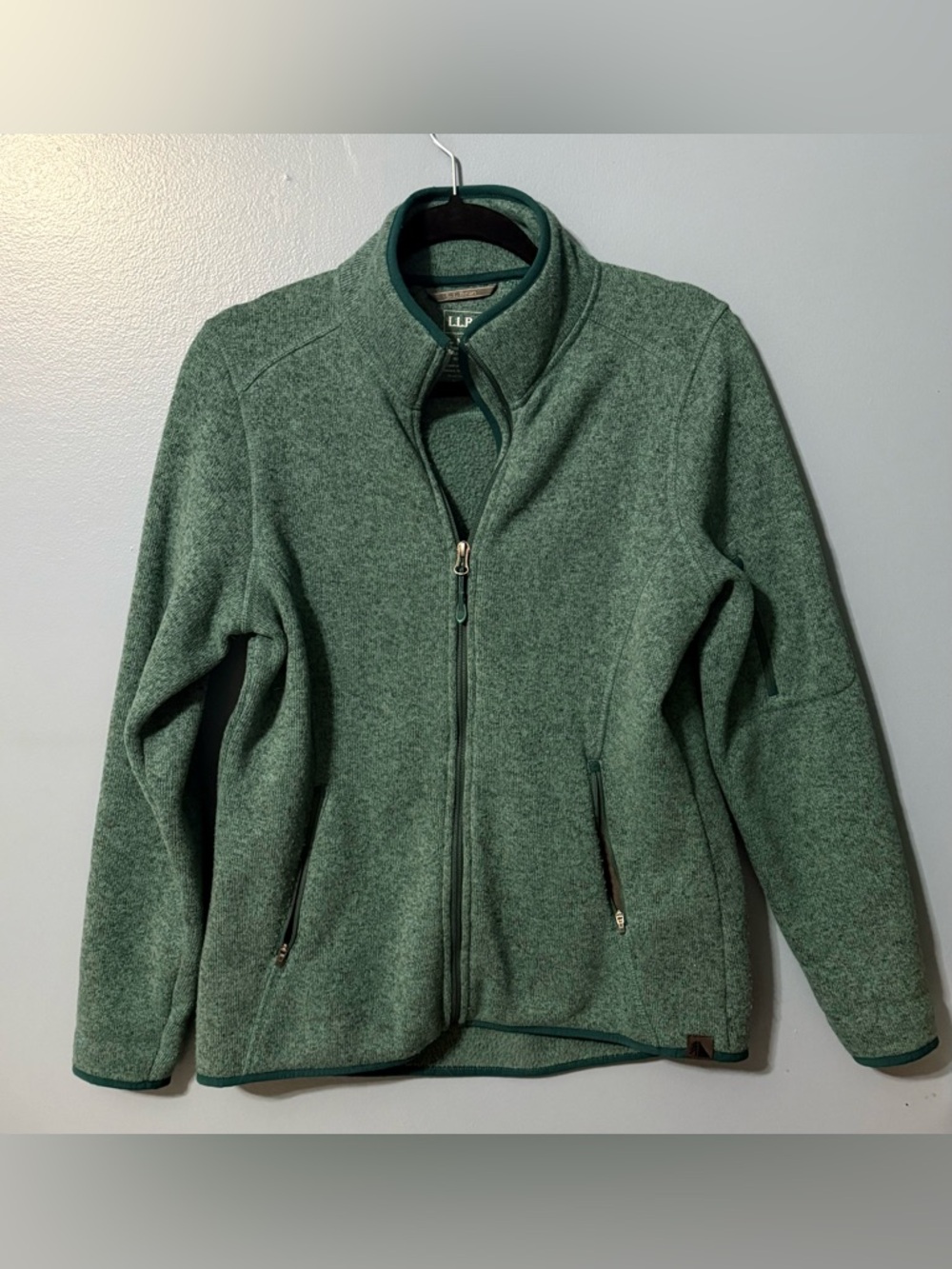 L.L. Bean Teal Green Women's Fleece Zip Up